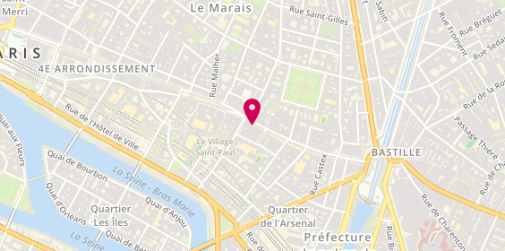 Plan de Julien de Savignac, 73 Rue Saint-Antoine, 75004 Paris