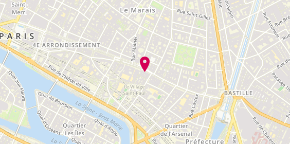 Plan de Nicolas Saint Paul, 91 Rue Saint-Antoine, 75004 Paris