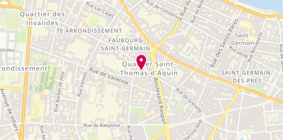 Plan de Nicolas Saint Simon, 63 Rue de Grenelle, 75007 Paris