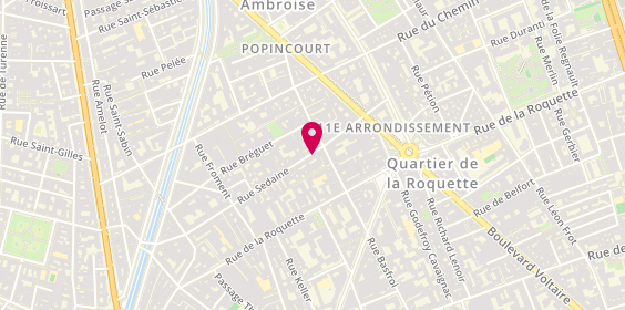 Plan de Esprit 50 Cl, 56 Rue Sedaine, 75011 Paris