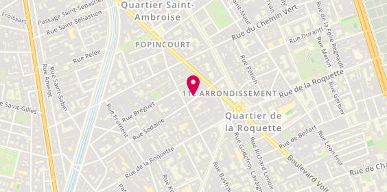 Plan de Sémélé, 75 Rue Sedaine, 75011 Paris