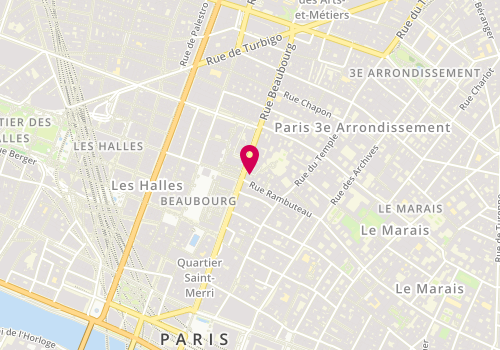 Plan de Nicolas Rambuteau Beaubourg, 30 Rue Rambuteau, 75003 Paris
