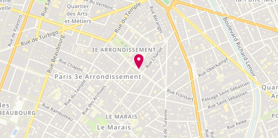 Plan de Le Repaire de Bacchus, 40 Rue de Bretagne, 75003 Paris