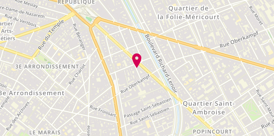 Plan de Nicolas Oberkampf, 30 Boulevard Voltaire, 75011 Paris