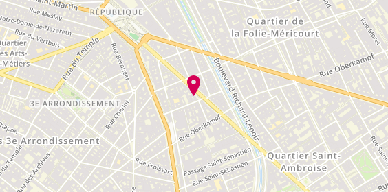 Plan de UVA Cave, 21 Rue de Malte, 75011 Paris
