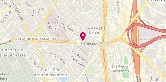 Plan de Nicolas, 17 Rue Belgrand, 75020 Paris