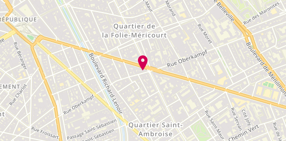 Plan de Nicolas, 77 Rue Oberkampf, 75011 Paris