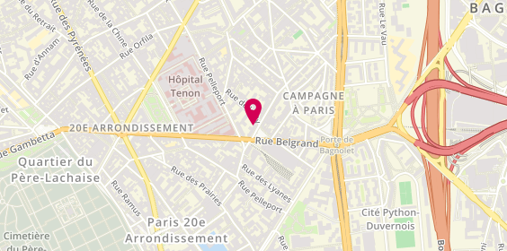 Plan de Nysa, 3 Rue du Capitaine Ferber, 75020 Paris
