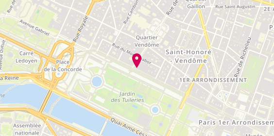 Plan de La Cave des Tuileries, 232 Rue de Rivoli, 75001 Paris