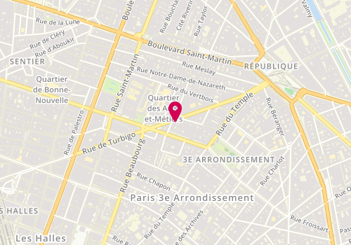 Plan de La Cave du Marais, 56 rue de Turbigo, 75003 Paris