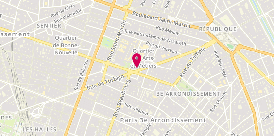 Plan de Nicolas, 57 rue de Turbigo, 75003 Paris