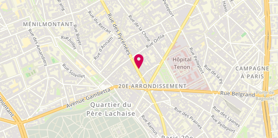 Plan de Nysa, 216 Bis Rue des Pyrénées, 75020 Paris