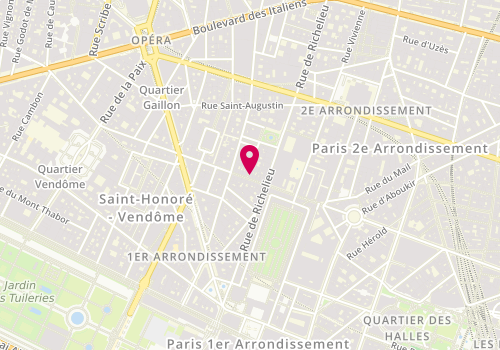 Plan de Nicolas, 22 Rue des Petits Champs, 75002 Paris