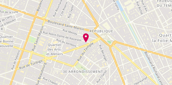 Plan de Nicolas, 89 rue de Turbigo, 75003 Paris