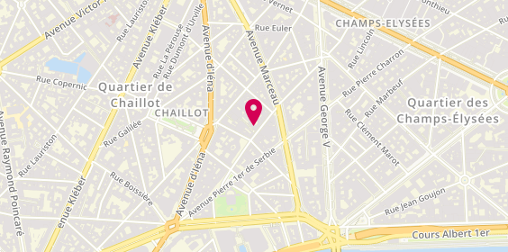 Plan de Nicolas Chaillot, 39 Rue de Chaillot, 75016 Paris