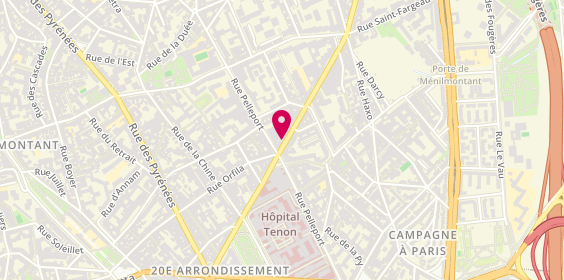 Plan de Nicolas, 129 Avenue Gambetta, 75020 Paris