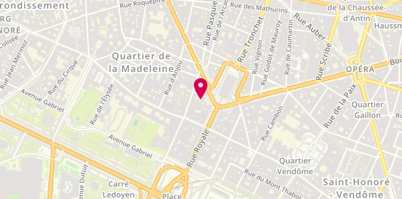 Plan de Les Vins IDS, 7 place de la Madeleine, 75008 Paris