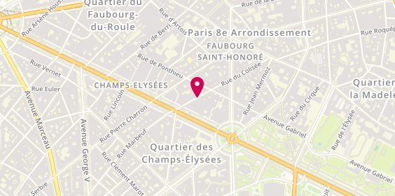 Plan de G.D Vins, 10 Rue Colisée, 75008 Paris