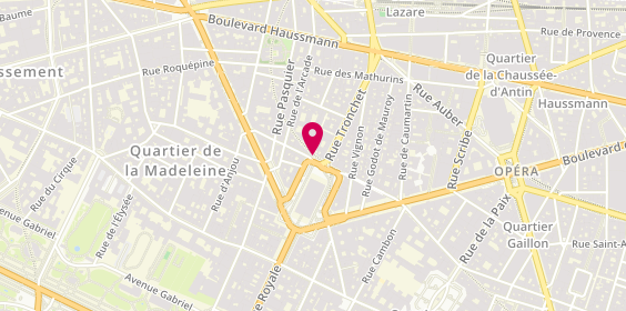 Plan de Etablissements Nicolas, 31 Place de la Madeleine, 75008 Paris