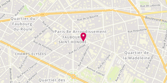 Plan de Nicolas Saint Honore Fbg, 103 Rue du Faubourg Saint-Honoré, 75008 Paris