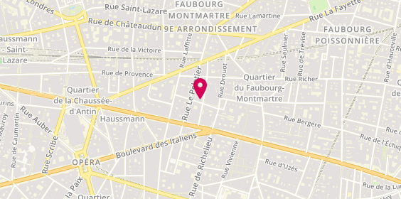 Plan de Les Gouttes de Dieu, 8 Rue Rossini, 75009 Paris