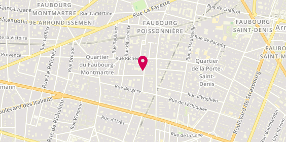 Plan de Ashrey International, 11 Rue du Conservatoire, 75009 Paris