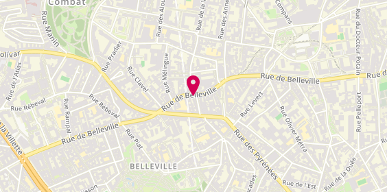Plan de L'Annexe Dumay, 114 Rue Belleville, 75020 Paris