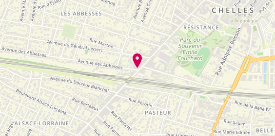 Plan de Nicolas, 66 Avenue de la Résistance Sortie de la Gare Rer Chelles-Gournay, 77500 Chelles