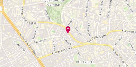 Plan de La Cave des Buttes, 27 avenue Simon Bolivar, 75019 Paris