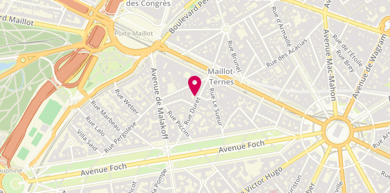 Plan de Nicolas Duret, 27 Rue Duret, 75016 Paris