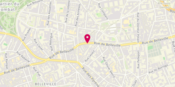 Plan de Cavavin, 152 Rue de Belleville, 75020 Paris