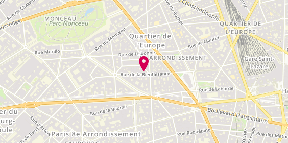 Plan de Chateaux & Co, 1 Rue Treilhard, 75008 Paris