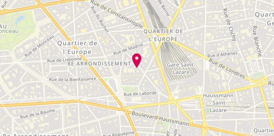 Plan de François & Compagnie, 33 Rue du Rocher, 75008 Paris
