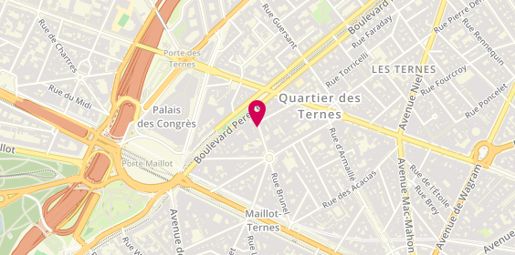 Plan de Le Rouge et le Verre, 33 Rue Brunel, 75017 Paris