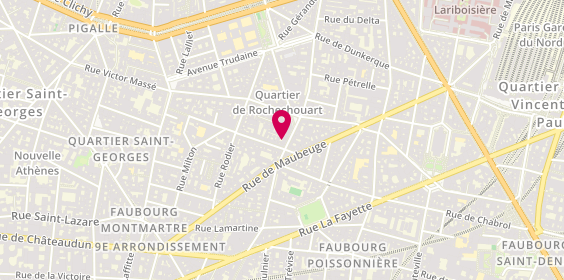 Plan de Nicolas Rochechouart, 45 Rue Marguerite de Rochechouart, 75009 Paris