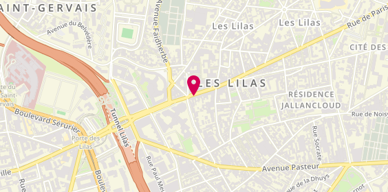 Plan de Brûlerie et Cave des Lilas, 64 Rue de Paris, 93260 Les Lilas