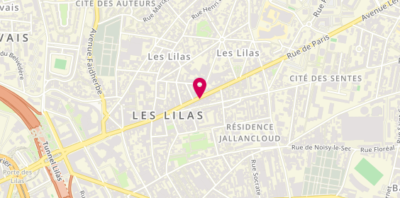 Plan de Mille&Zim Les Lilas - Grains de Fol, 130 Rue de Paris, 93260 Les Lilas