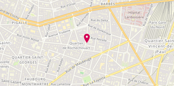 Plan de Cave à vins Anaclet, 54 Rue Marguerite de Rochechouart, 75009 Paris