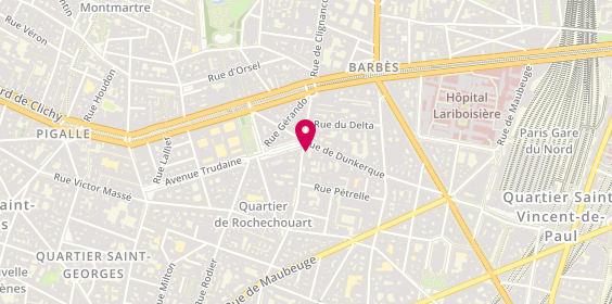 Plan de La Binouze, 72 Rue Marguerite de Rochechouart, 75009 Paris