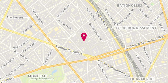 Plan de Nicolas Levis, 32 rue de Lévis, 75017 Paris
