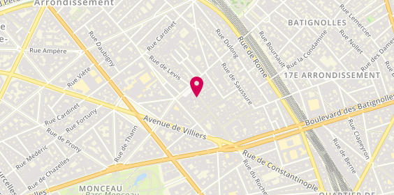 Plan de Le Repaire de Bacchus, 51 rue de Lévis, 75017 Paris
