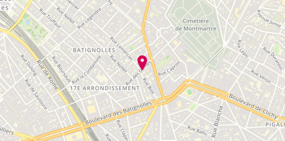 Plan de Nicolas Dames, 9 Rue des Dames, 75017 Paris