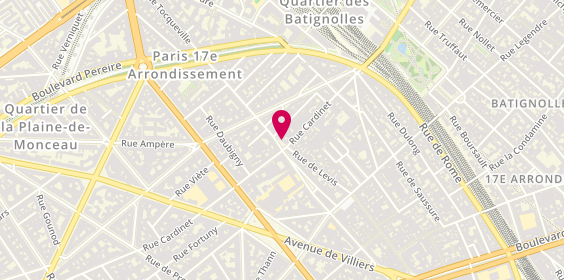Plan de Place au Vin, 70 Rue de Tocqueville, 75017 Paris