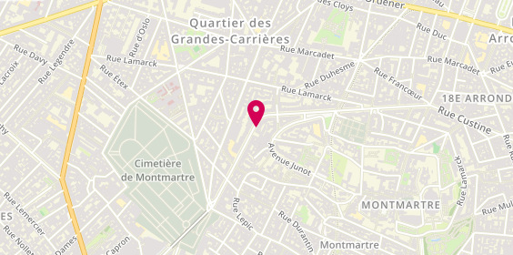 Plan de La Cave Caulaincourt, 50 Rue Caulaincourt, 75018 Paris