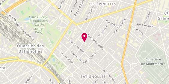 Plan de Nicolas Moines, 46 Rue des Moines, 75017 Paris