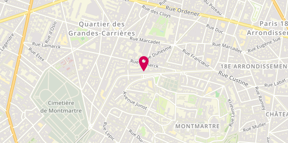 Plan de Nicolas Caulaincourt, 79 Rue Caulaincourt, 75018 Paris