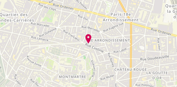 Plan de Koikonboi?, 58 Rue Custine, 75018 Paris
