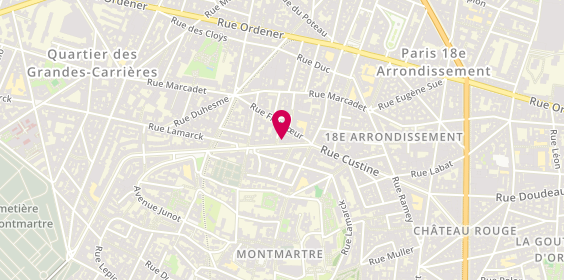Plan de Nysa, 121 Rue Caulaincourt, 75018 Paris