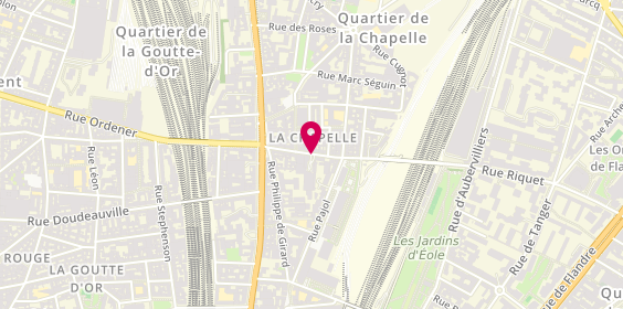 Plan de Les Vins du Matin, 73 Rue Riquet, 75018 Paris