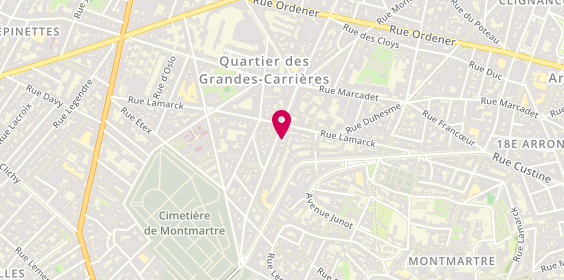 Plan de Nicolas Damremont, 50 Rue Damrémont, 75018 Paris